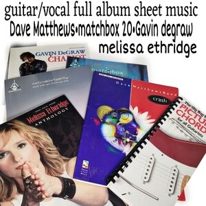 1990s 2000s Guitar Sheet Music Albuns Matchbox 20 Dave Matthews Ethridge Degraw